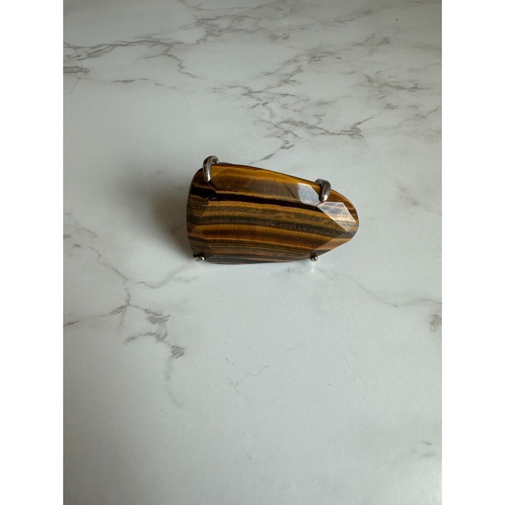 Kendra Scott Tiger Eye Statement Cocktail Ring